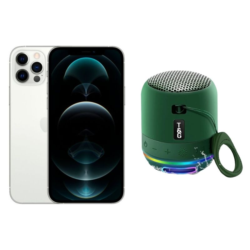 iPhone 12 Pro 128GB Plata Reacondicionado Grado A + Mini Bocina