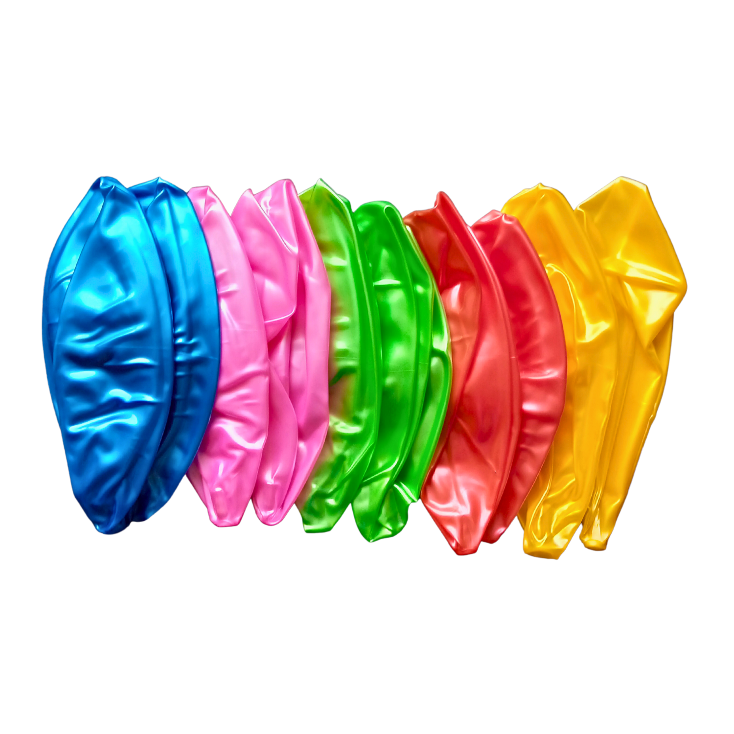 48 Pelotas de plástico de 22cm lisas con colores surtidos 