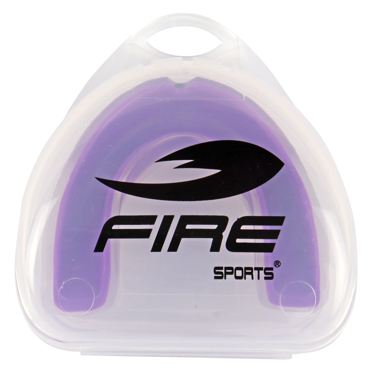 Protector bucal Fire Sports bicolor moldeable para box y artes marciales Morado