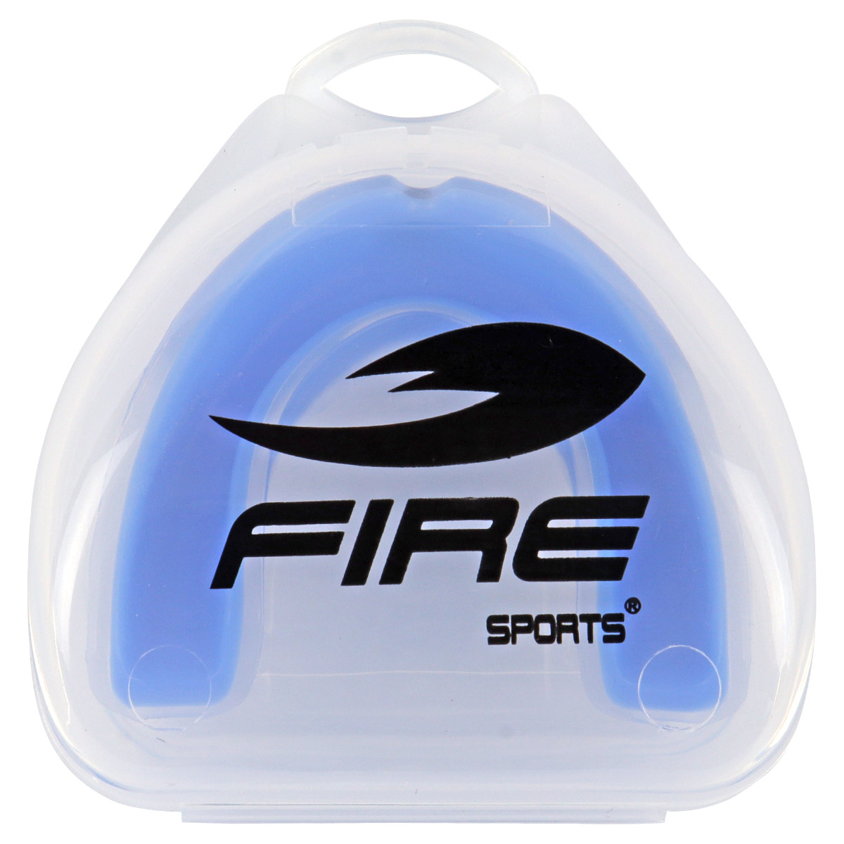 Protector bucal Fire Sports bicolor moldeable para box y artes marciales Azul