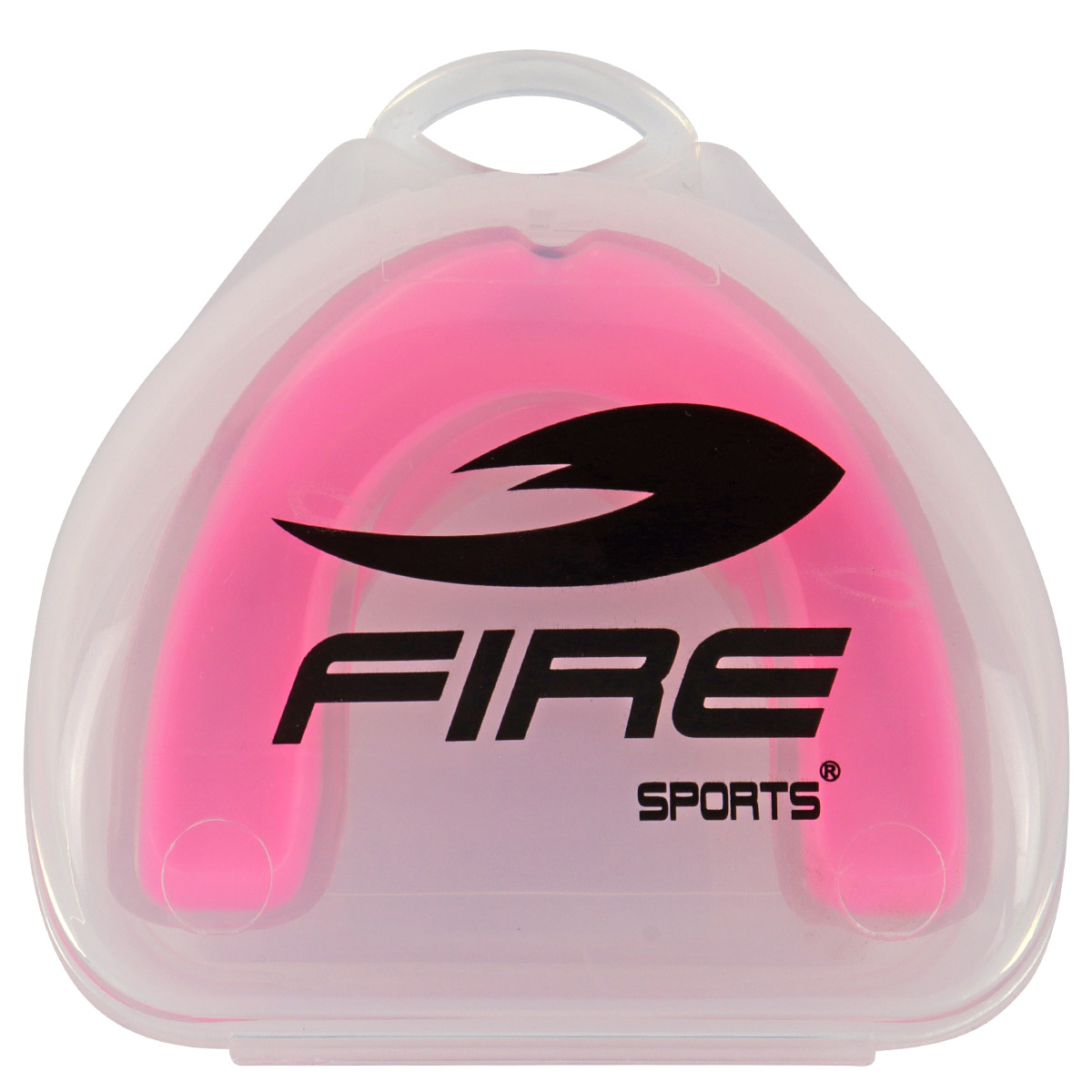 Protector bucal Fire Sports bicolor moldeable para box y artes marciales Rosa