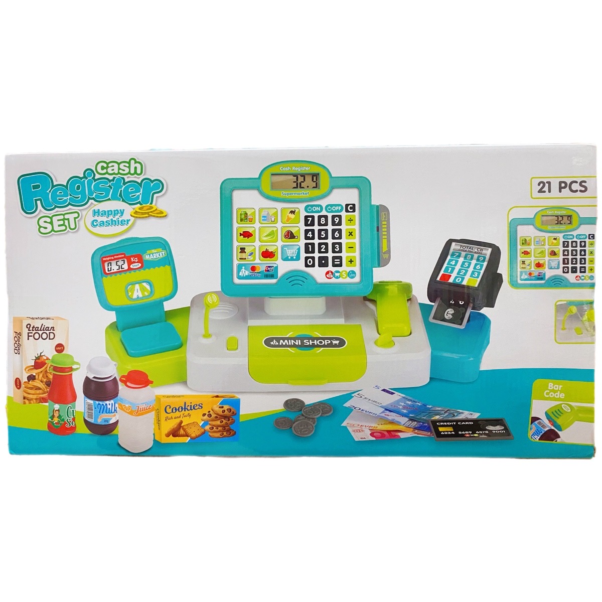 Caja Registradora Calculadora Digital Luz Y Sonido Lcd 21pz