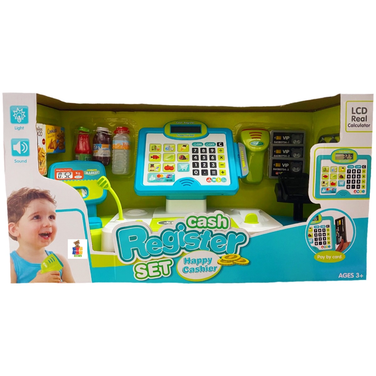 Caja Registradora Calculadora Digital Luz Y Sonido Lcd 21pz
