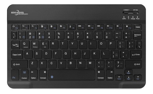 Teclado Inalámbrico Bluetooth Para iPad Android Pc NEGRO