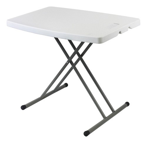 Mesa Plegable De Servicio Ajustable Nube Color Blanco