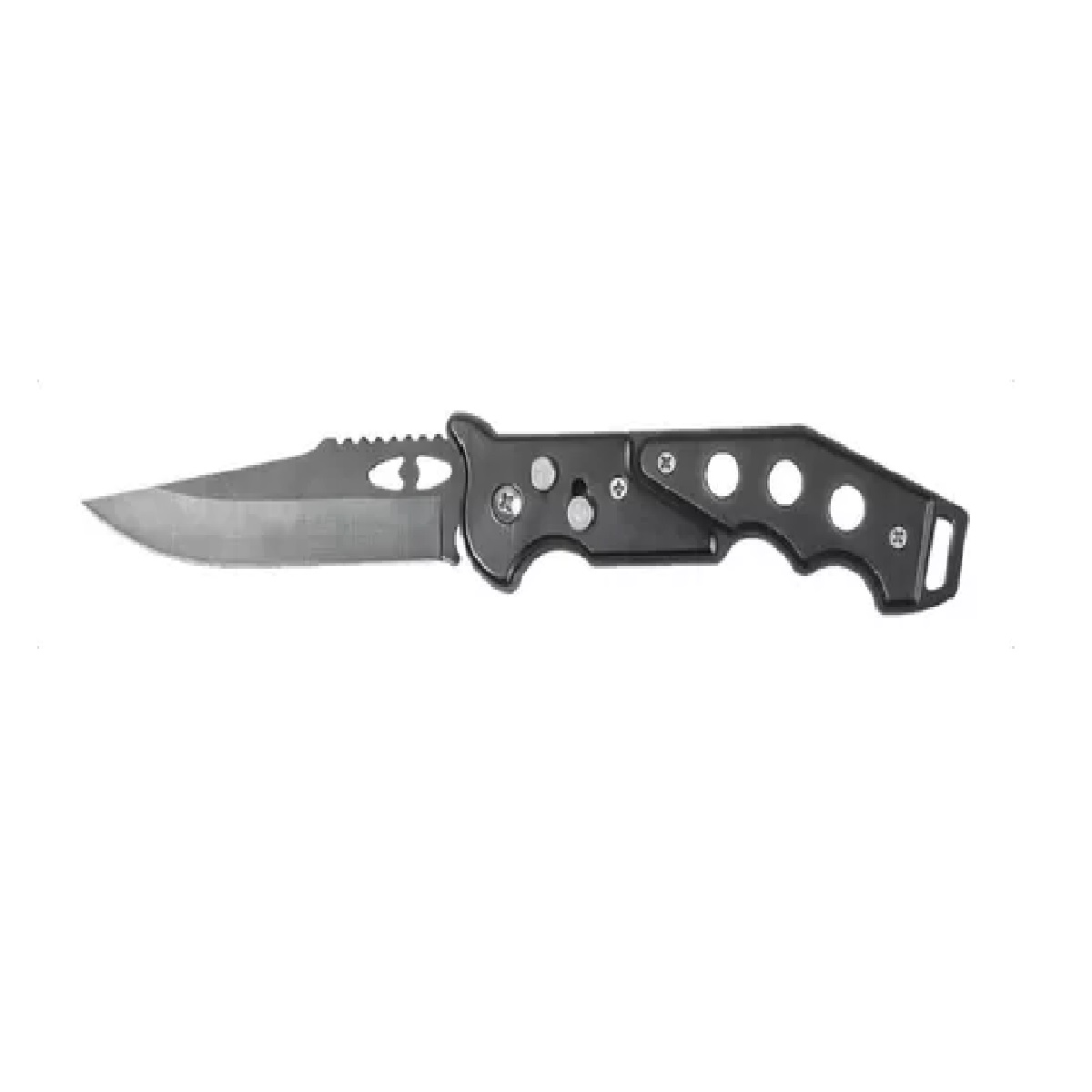 Cuchillo Navaja Tactica Automatica Supervivencia Negro 