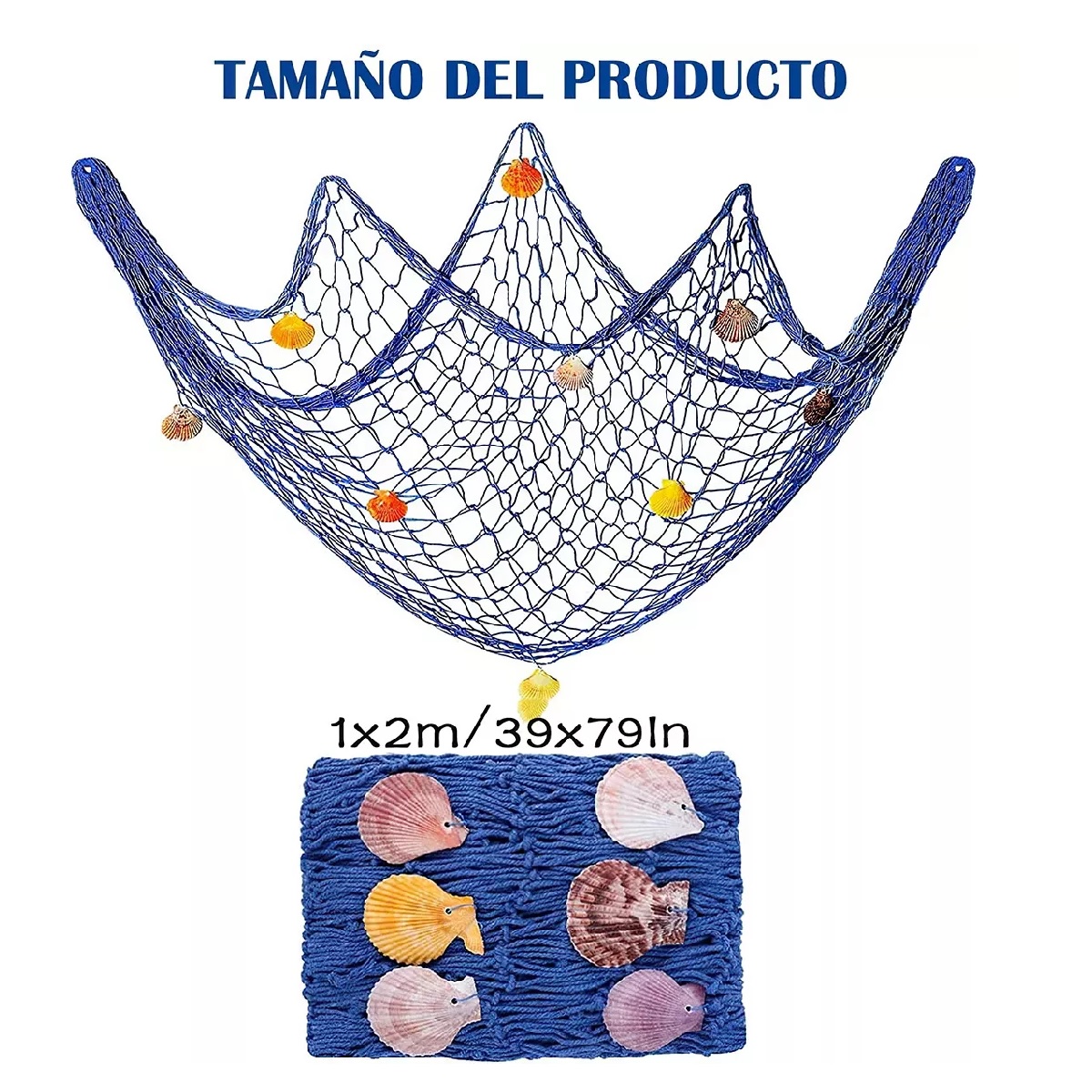Red De Pesca Decorativa Náutica Decoracion