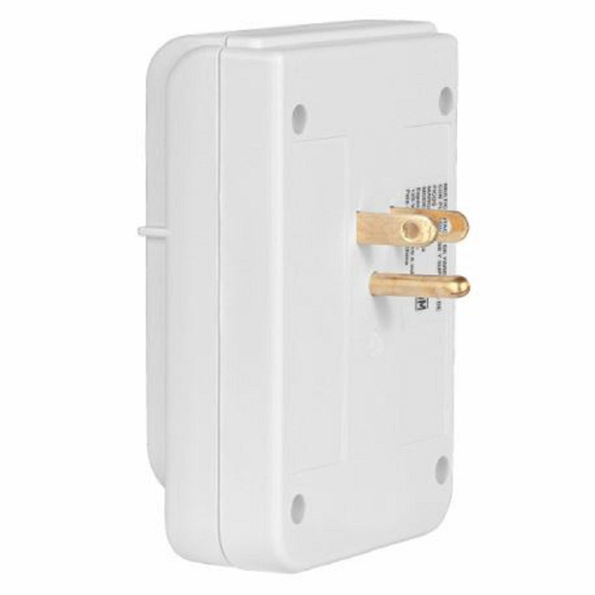 Clavija Multicontacto, 2 Entradas Polarizadas y 2 cargas USB Blanco