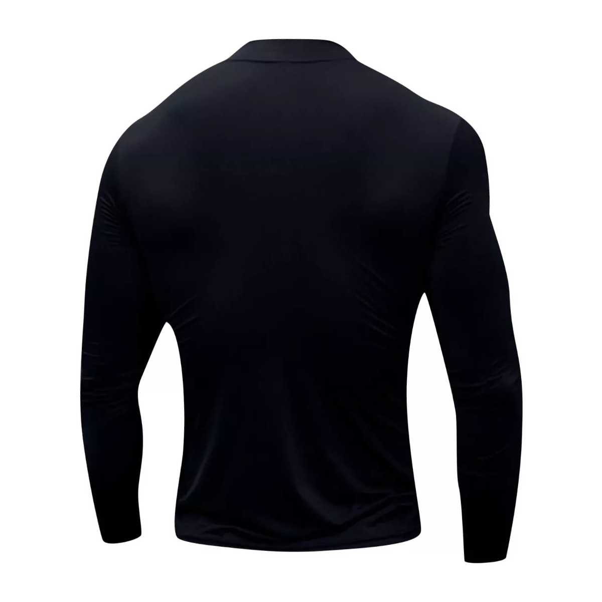 Playera Licra Deportiva Correr Compresión Manga Larga Gym Negro M