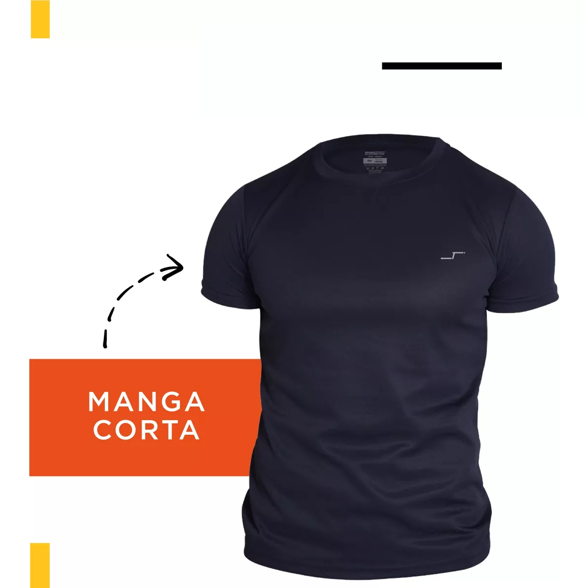 Juego 5 Playeras Deportivas Cuello Redondo Dry Fit Gym Hombre Talla G
