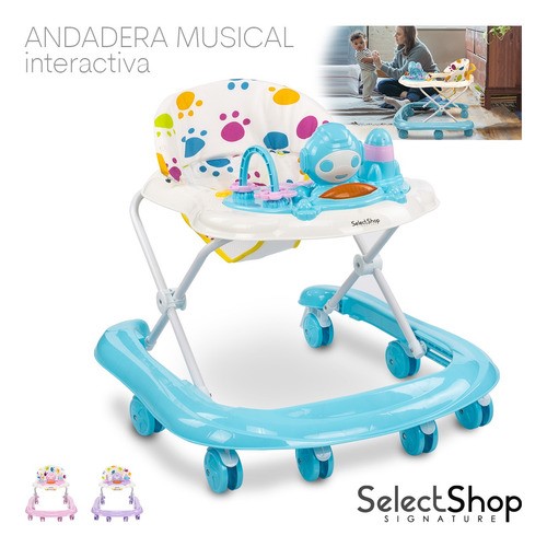 Andadera Musical Bebé Juguetes Interactiva Plegable Portátil