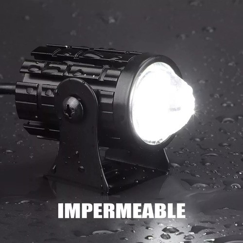 Faros Luces Led Para Motos Auto Doble Color Impermeable Par