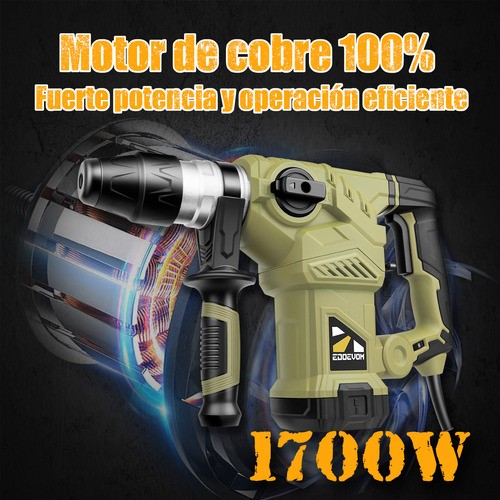 Rotomartillo Cincelador Industrial Sds Edoevom VERDE