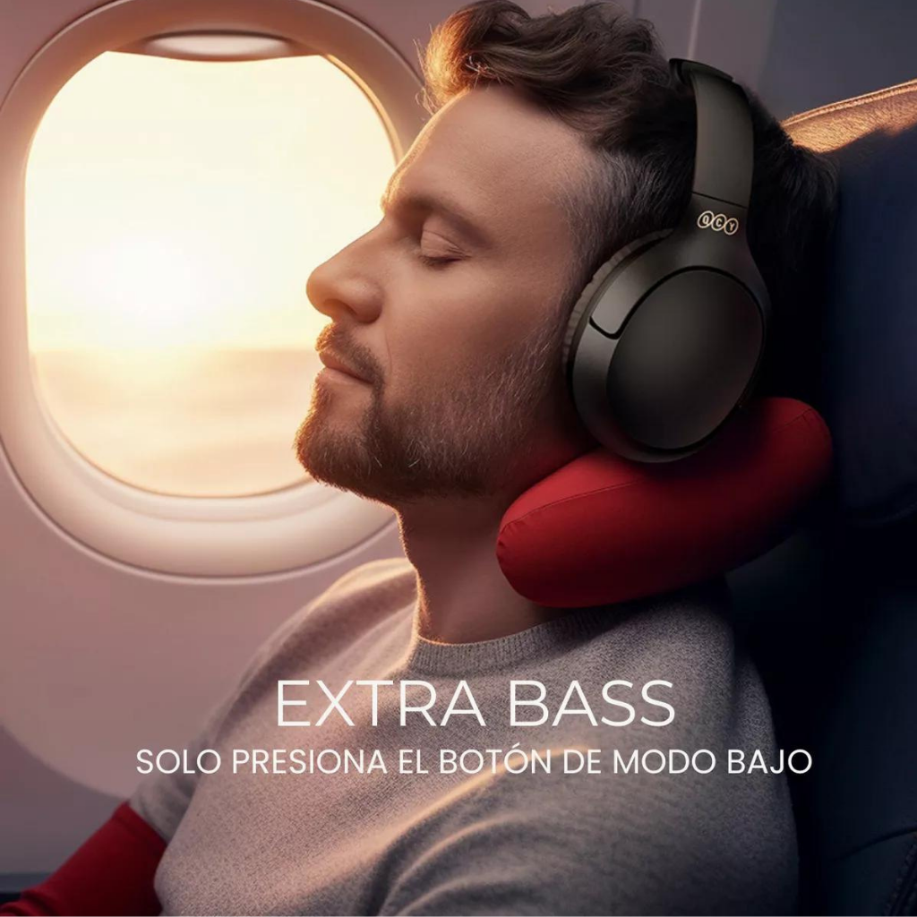 Audífonos QCY H2 Pro Bluetooth 5.3 Diadema Multipunto hasta 70 horas de carga.