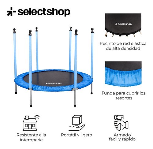 Selectshop Signature DF1C Trampolín Red De Seguridad Color Azul 55"