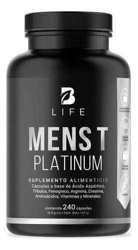 Precursor D Testosterona Mens Testo Platinum 240 Caps B Life