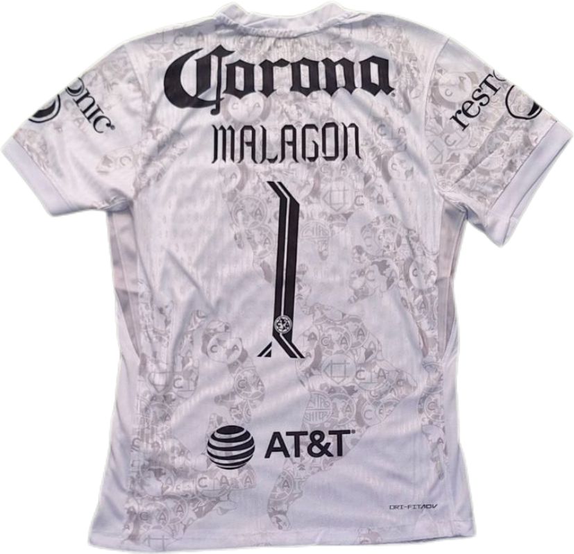 Nuevo! Jersey Club Ame Mexico Aguilas 2024/2025 Portero Arquero Blanco Malagon 1 Talla L