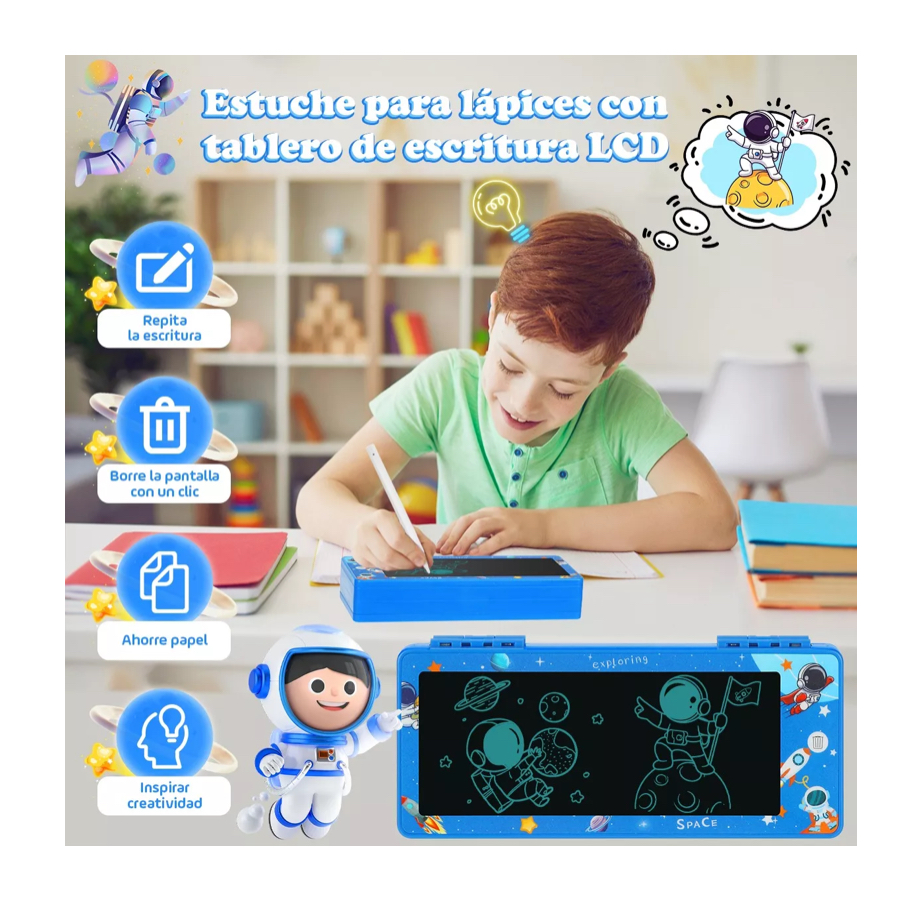 Lapicera Estuche Para Lapices Con Diy Escritura Pantalla Lcd