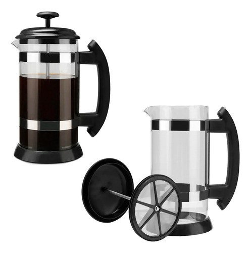 Cafetera Prensa Francesa De Acero Inoxidable Y Vidrio 1 Lt