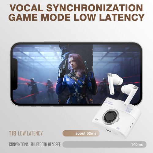Audífonos Onikuma T18 In-ear Gamer Buds Bt 5.3 Inalámbricos BLANCO