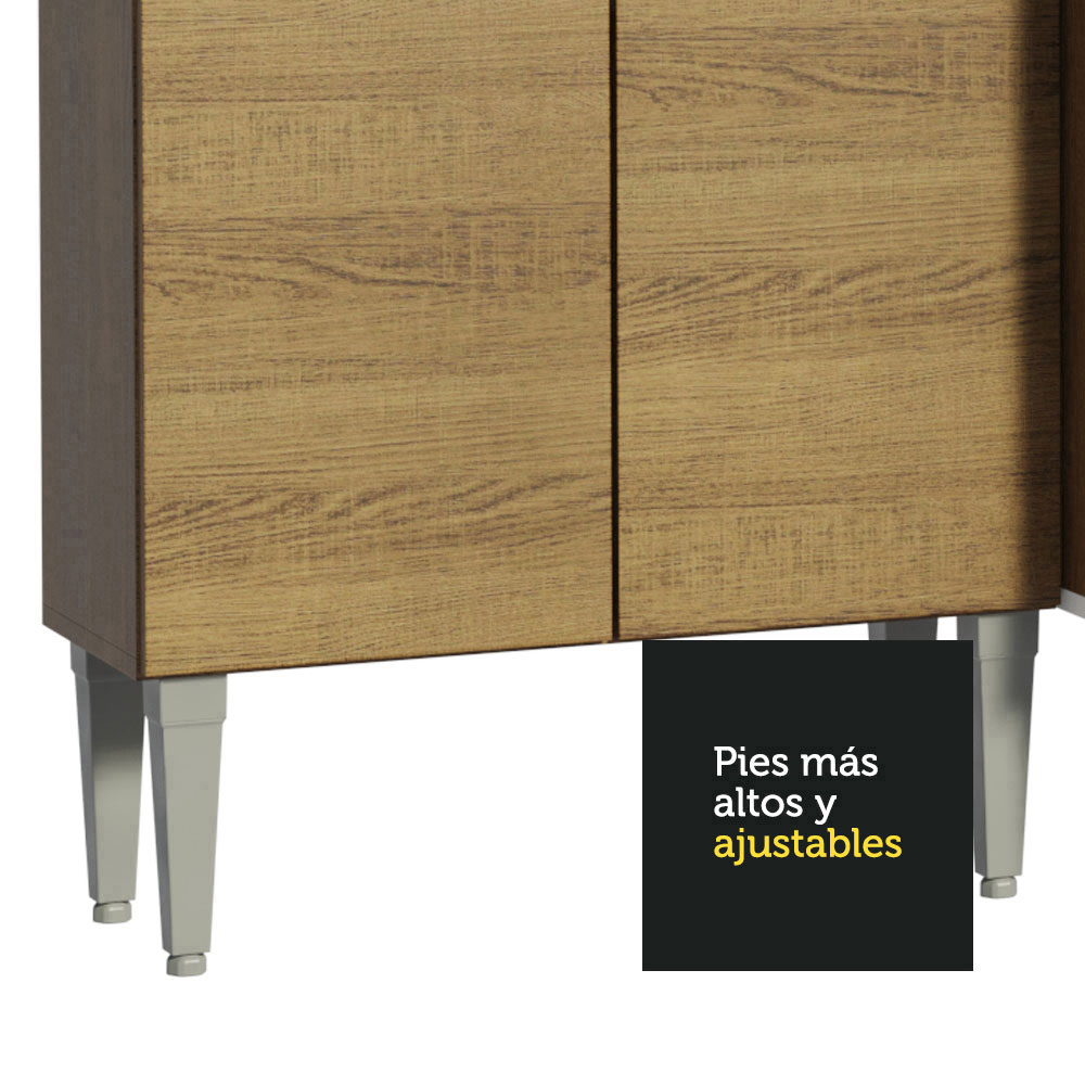 Cocina Integral Modular 169cm Madesa Emilly Free Marrón 01