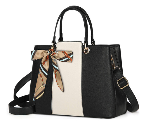 Bolsa Bandolera Mujer Bolso De Mano De Pu Pañuelo De Seda Gris