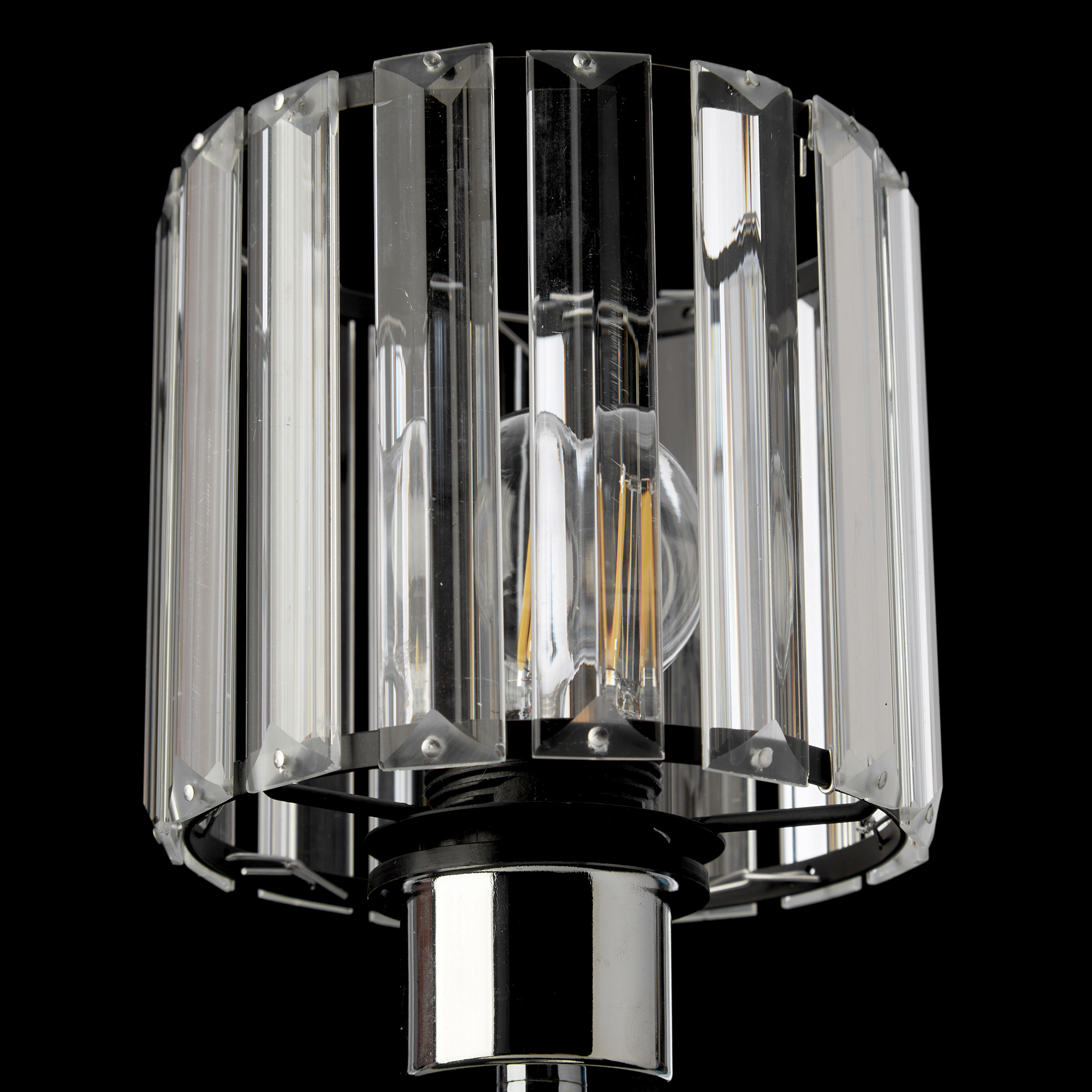 Lámpara De Mesa Led Gamalux Decolamp Faro Circular Cristal
