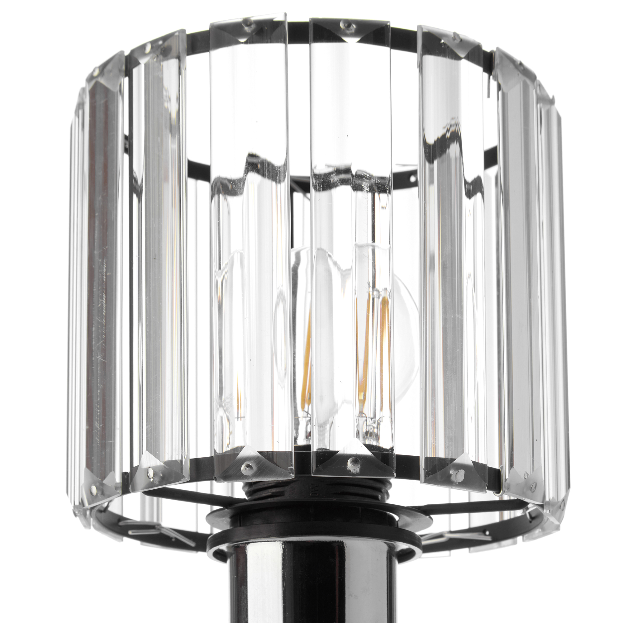 Lámpara De Mesa Led Gamalux Decolamp Faro Circular Cristal