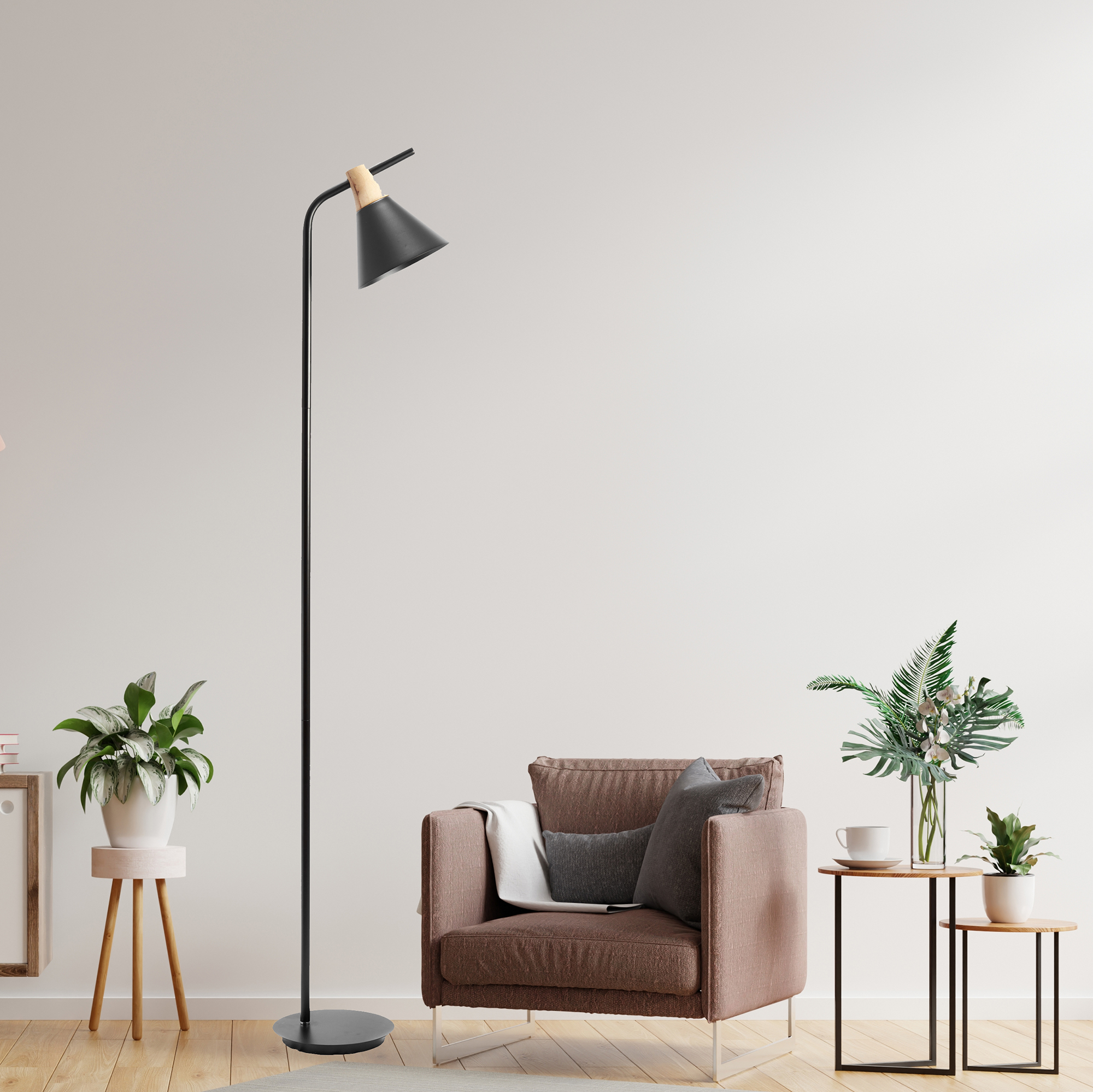 Lámpara De Piso Led Moderna Gamalux Decolamp
