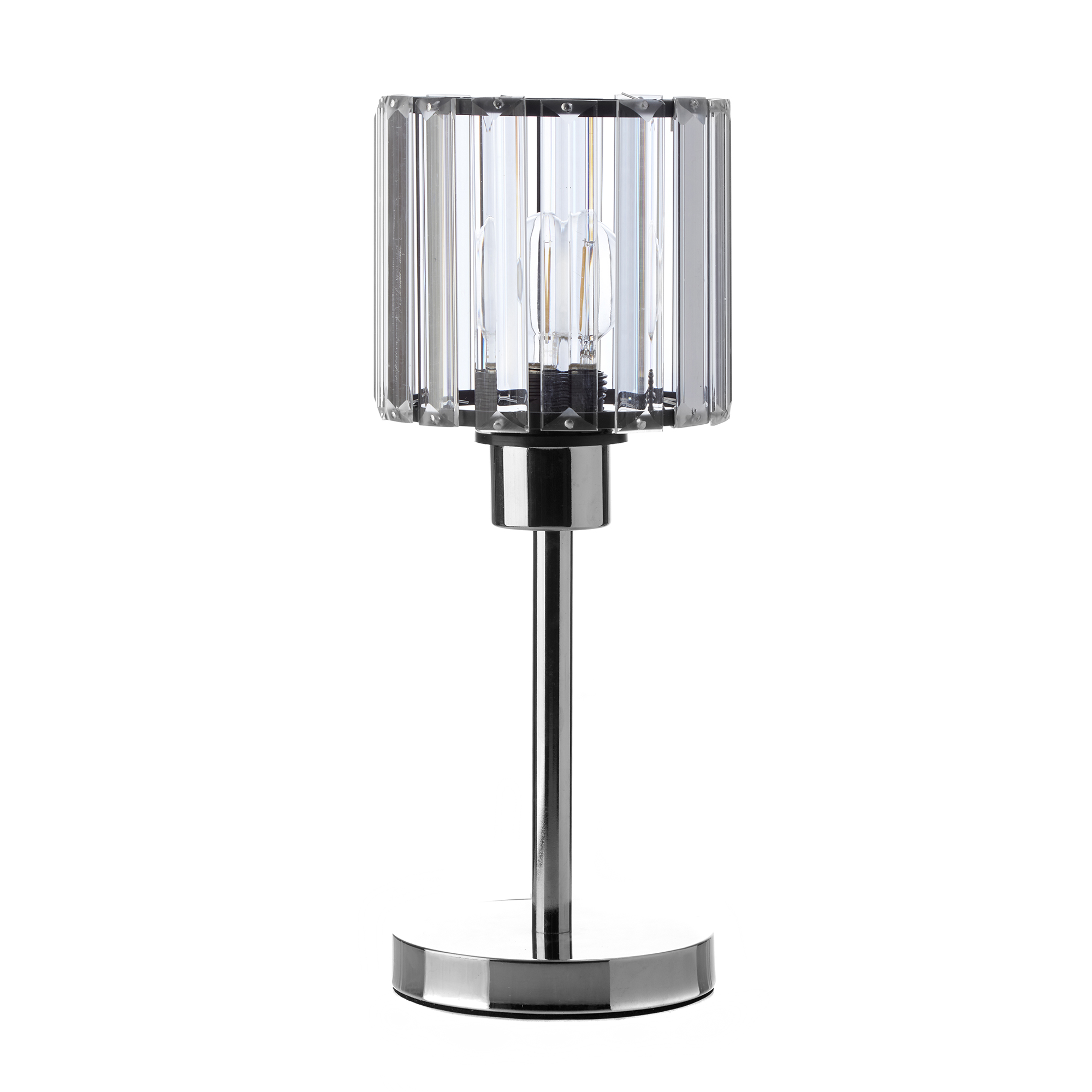 Lámpara De Mesa Led Gamalux Decolamp Faro Circular Cristal