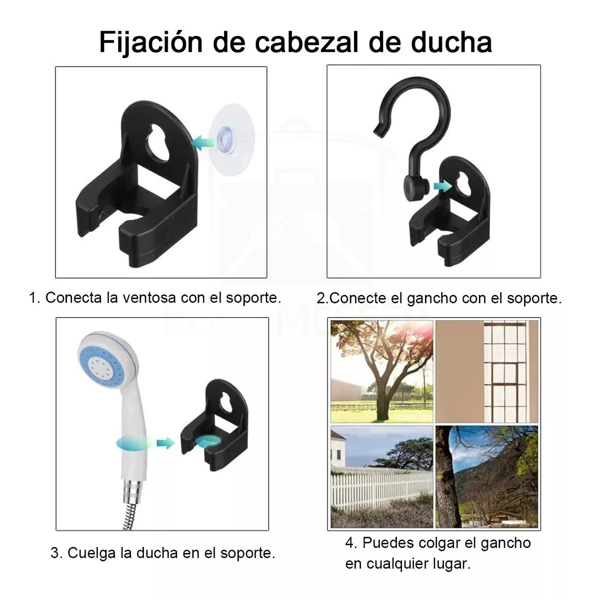 Regadera portatil ducha para exterior e interior