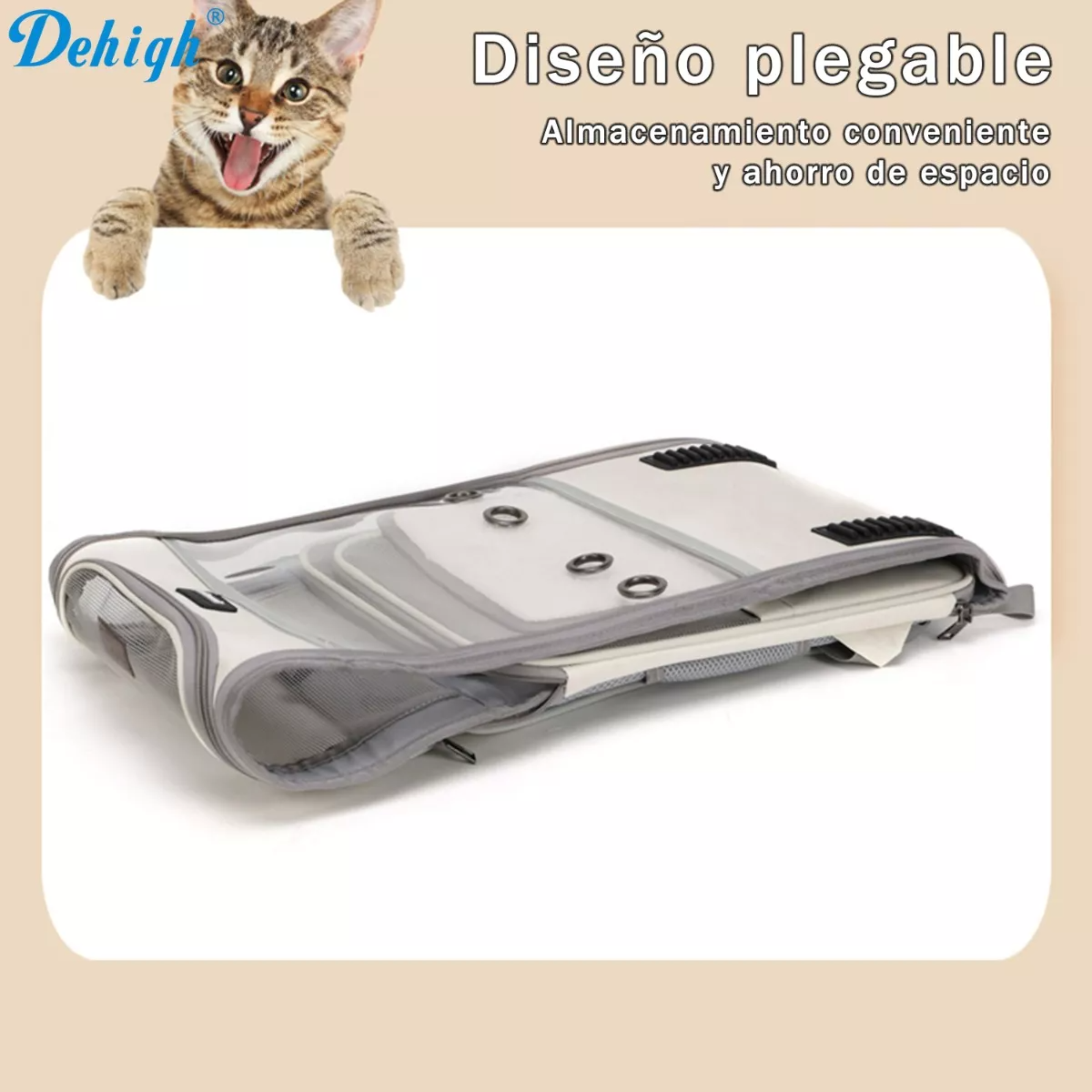 Mochila Transportadora Para Perros Gatos Mascotas Dehigh Xl