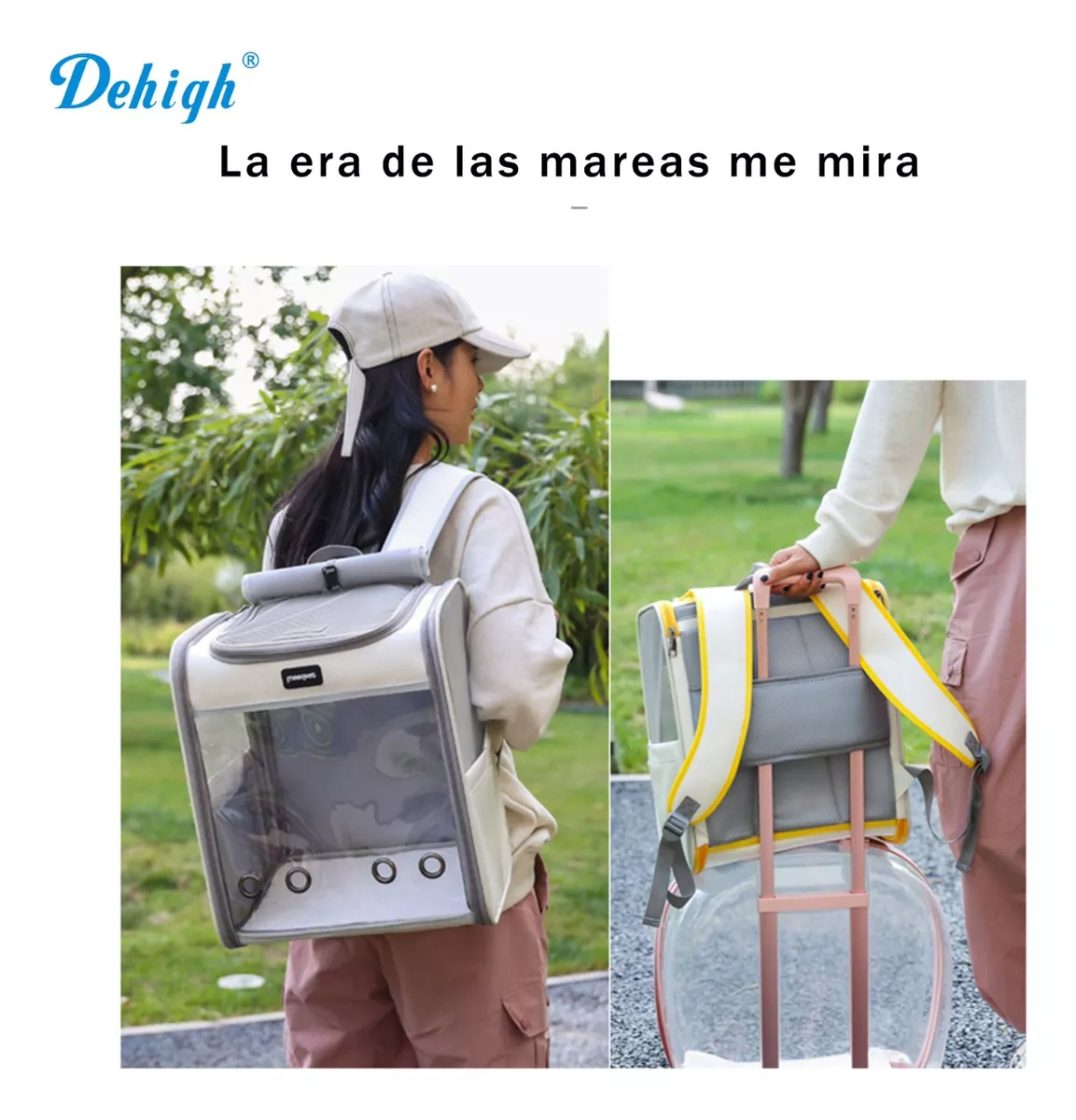 Mochila Transportadora Para Perros Gatos Mascotas Dehigh Xl