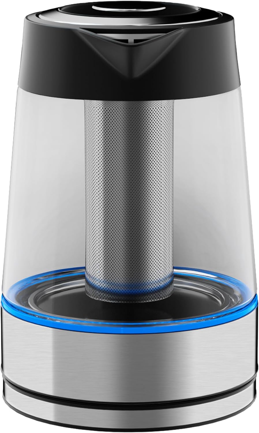 Masterchef by Hukën, Tetera Eléctrica Fuse+, Hervidor Eléctrico, Infusor Removible, Tetera de acero inoxidable Base Giratoria, 1.7 litros