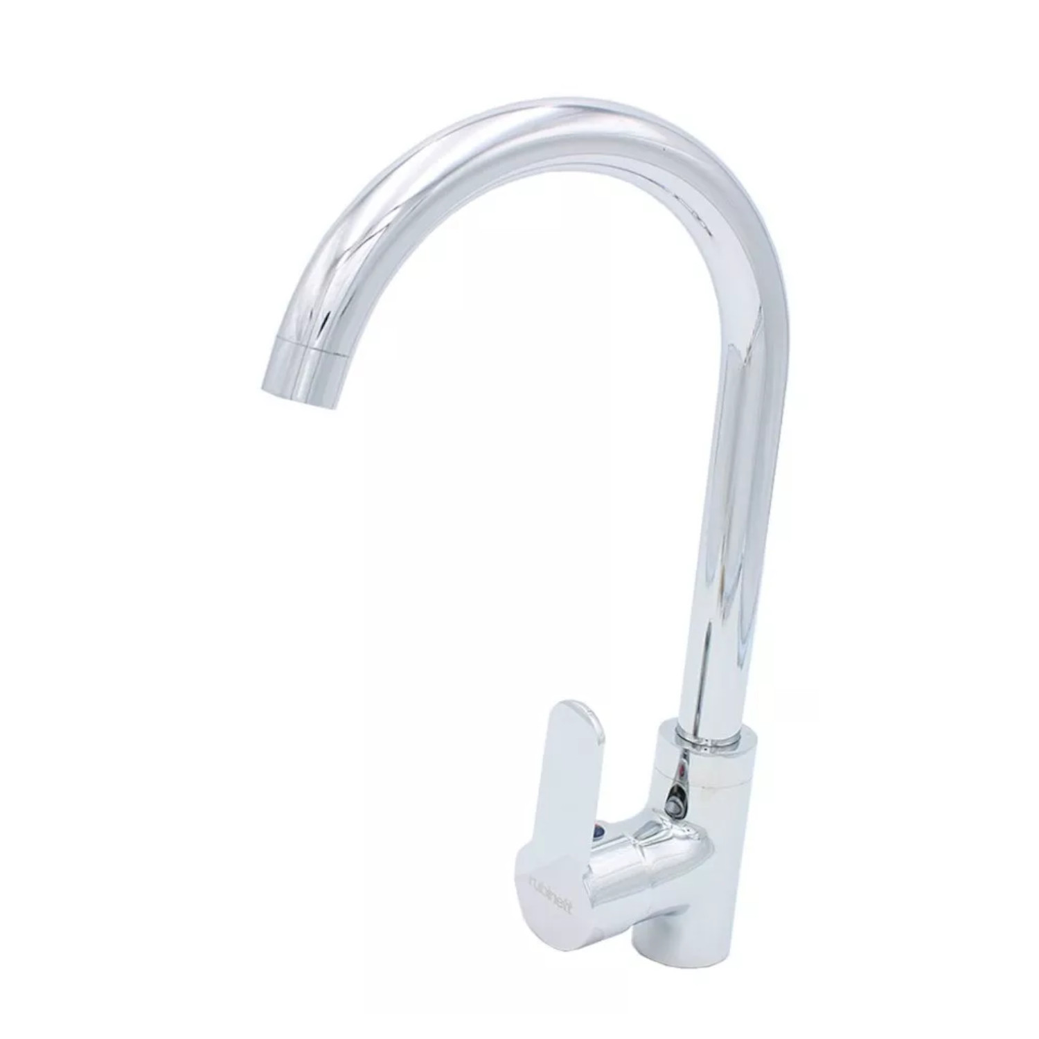 Llave Monomando Mezclador para Fregadero o Tarja Alfa Cromado Acero Inoxidable 304 35 cm Alto Maneral Pato