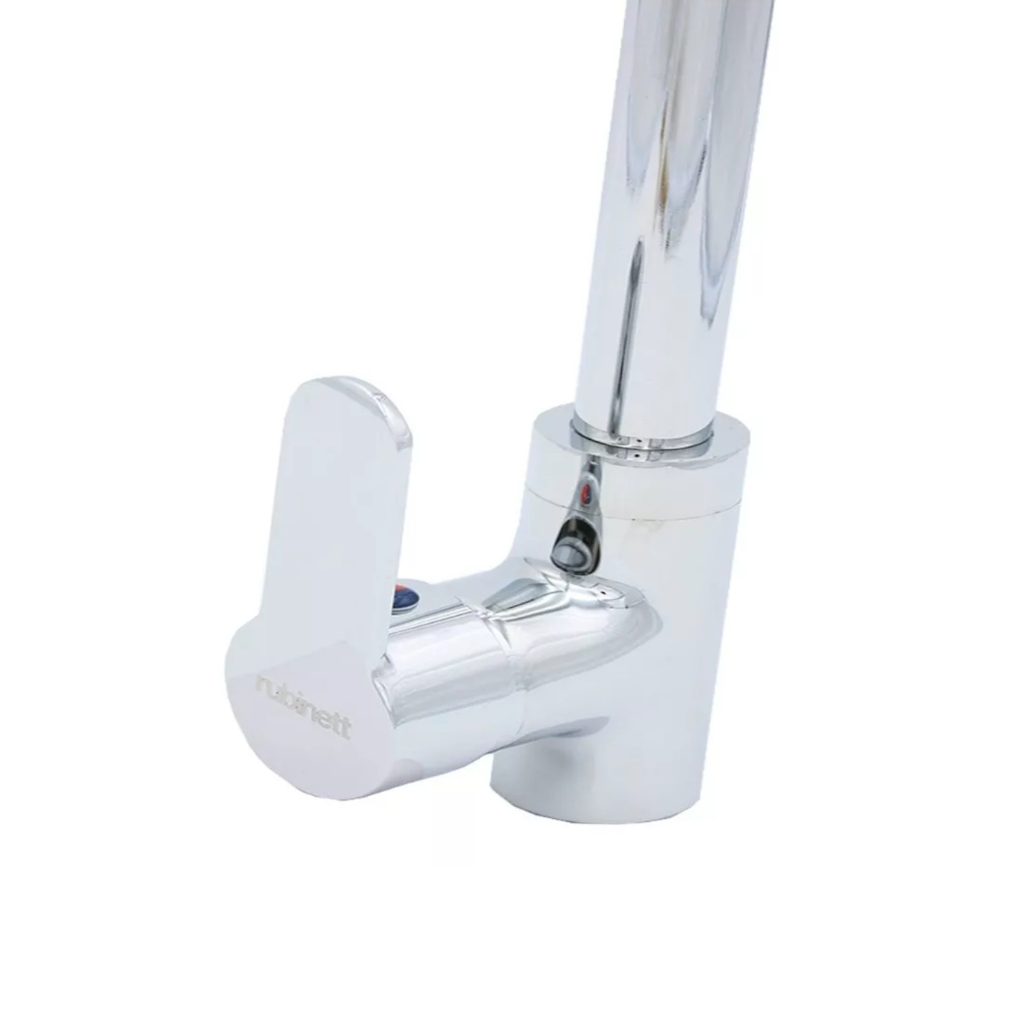 Llave Monomando Mezclador para Fregadero o Tarja Alfa Cromado Acero Inoxidable 304 35 cm Alto Maneral Pato