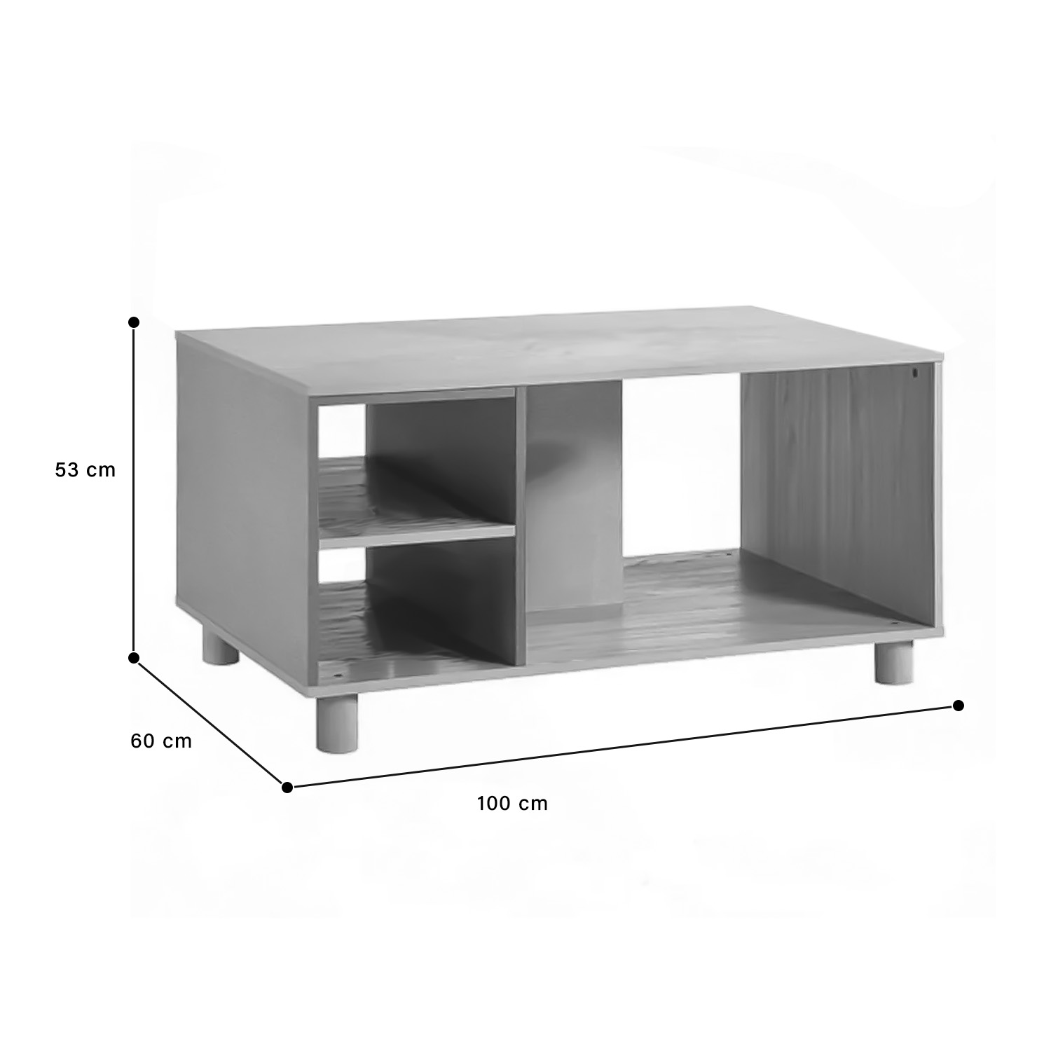 Mesa de Centro Moderna para Sala o Estancia Bossa Plux.
