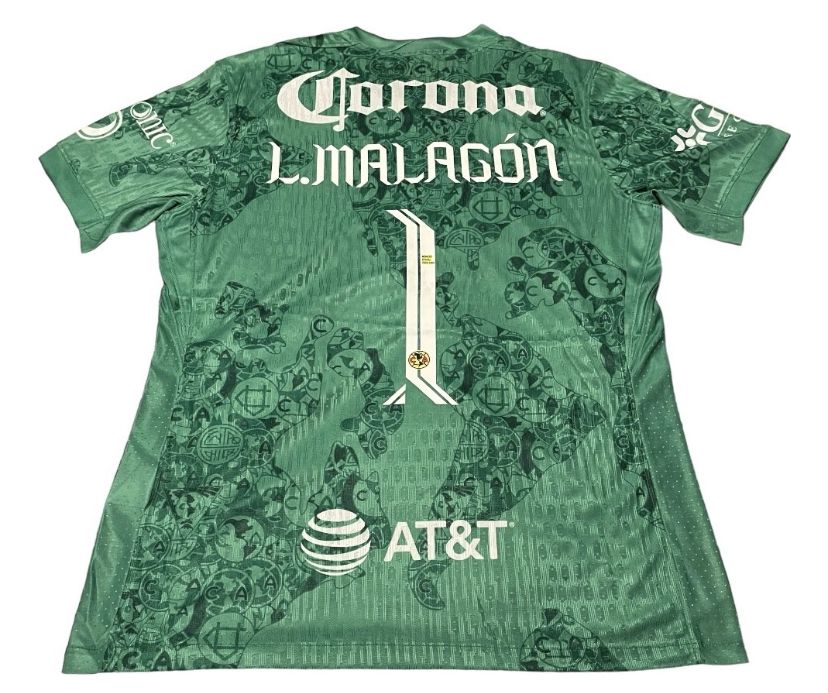 Nuevo! Jersey Club Ame Mexico Aguilas 2024/2025 Portero Arquero Verde Malagon 1 Talla XL