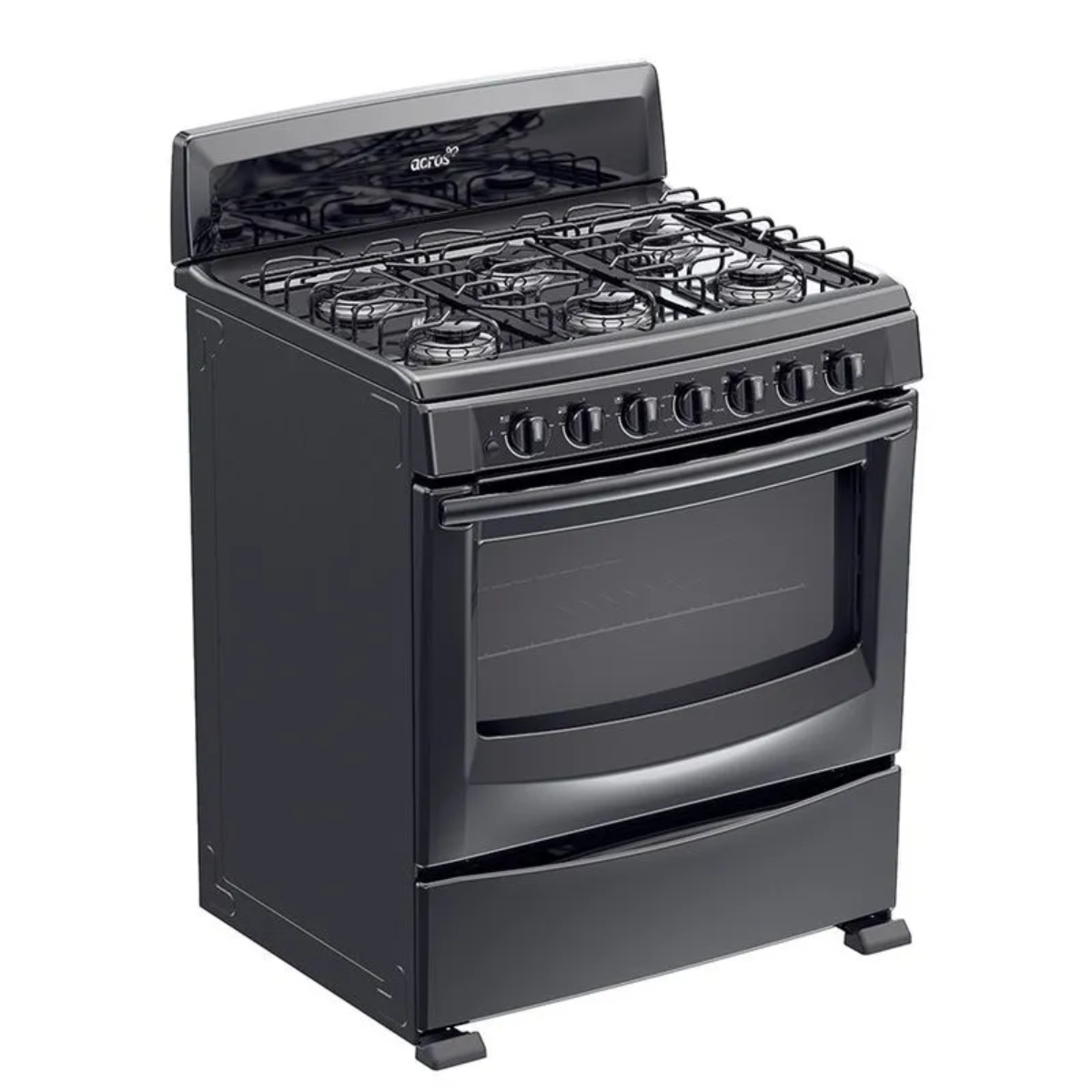 Estufa Acros AF5001Z 30" 6 Quemadores Negro ALBY