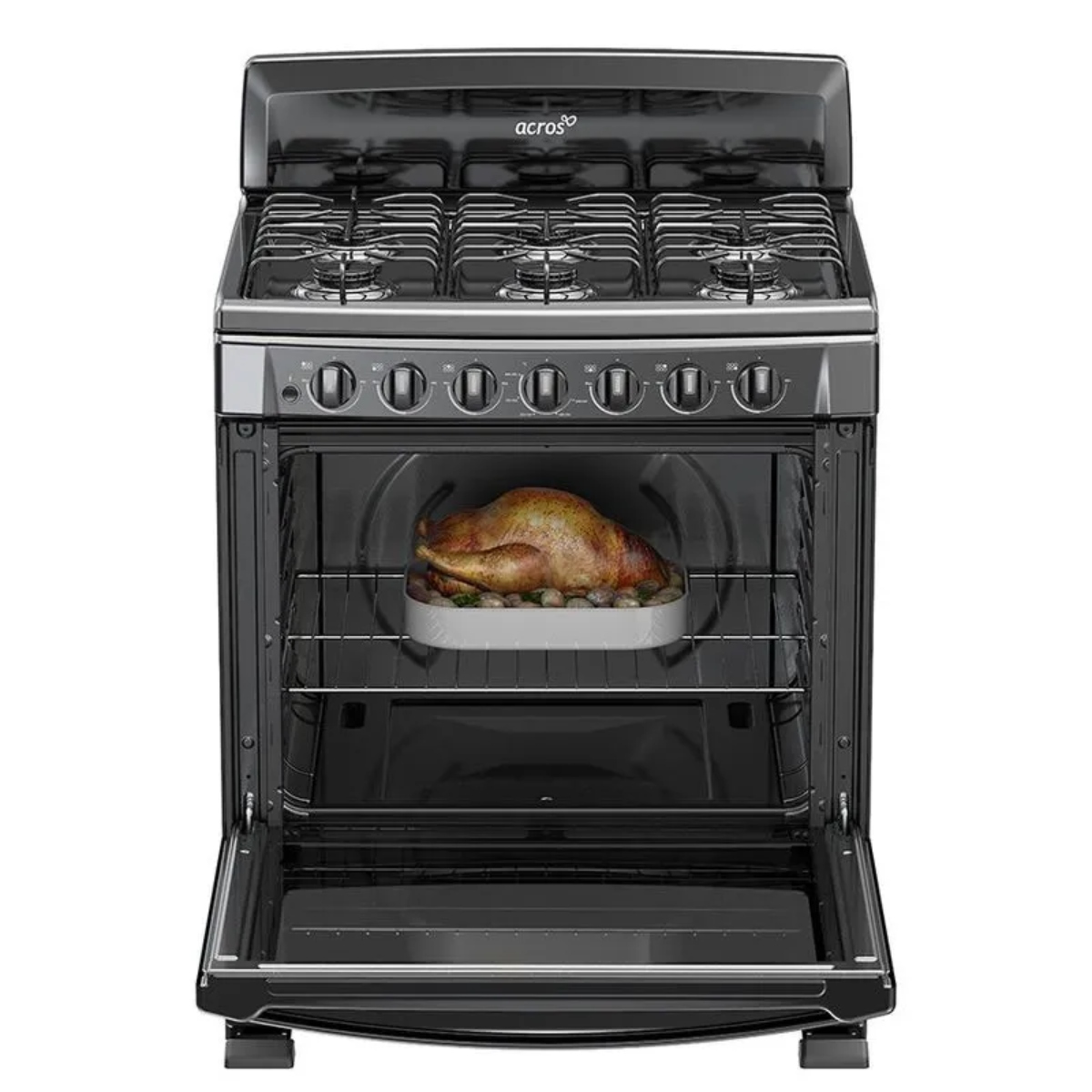 Estufa Acros AF5001Z 30" 6 Quemadores Negro ALBY