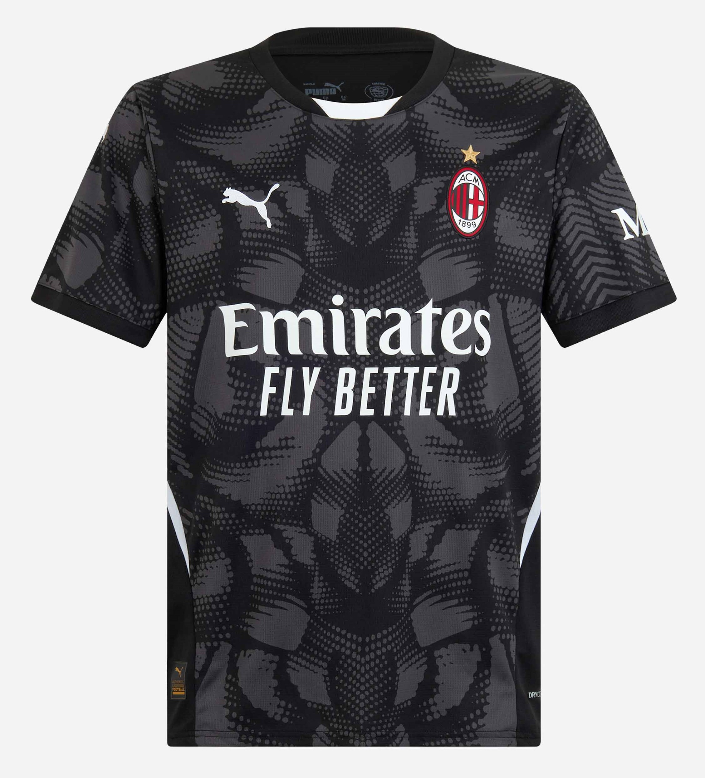 Nuevo! Jersey AC Milan 2024/2025 Portero Arquero Negro Talla XL