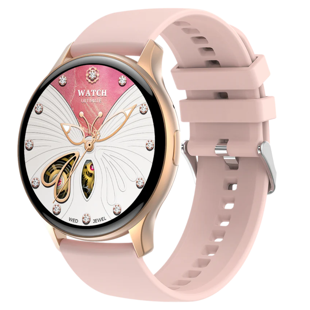 Smartwatch G-Tide R5: Responde Llamadas, Monitoreo de Salud, IP68, Más de 100 Modos Deportivos. CAJA DORADA