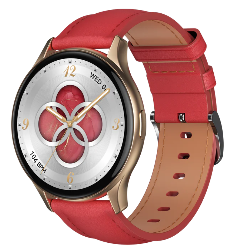 Smartwatch G-Tide R5: Responde Llamadas, Monitoreo de Salud, IP68, Más de 100 Modos Deportivos. CAJA DORADA