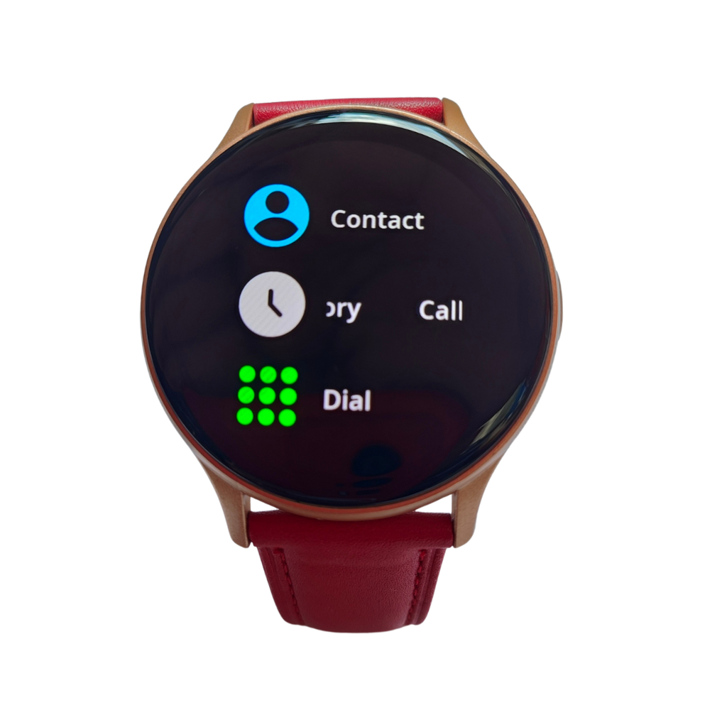 Smartwatch G-Tide R5: Responde Llamadas, Monitoreo de Salud, IP68, Más de 100 Modos Deportivos. CAJA DORADA