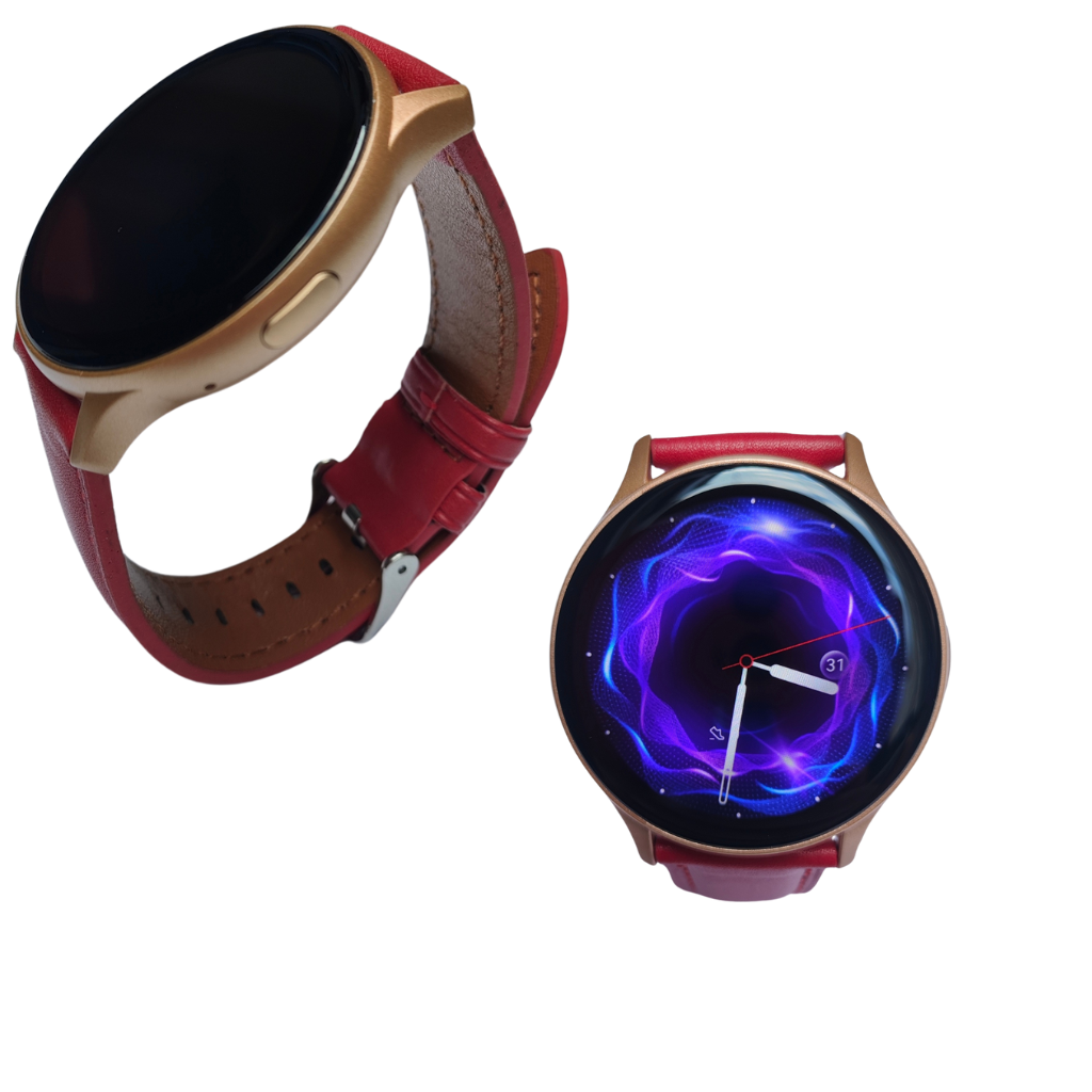 Smartwatch G-Tide R5: Responde Llamadas, Monitoreo de Salud, IP68, Más de 100 Modos Deportivos. CAJA DORADA