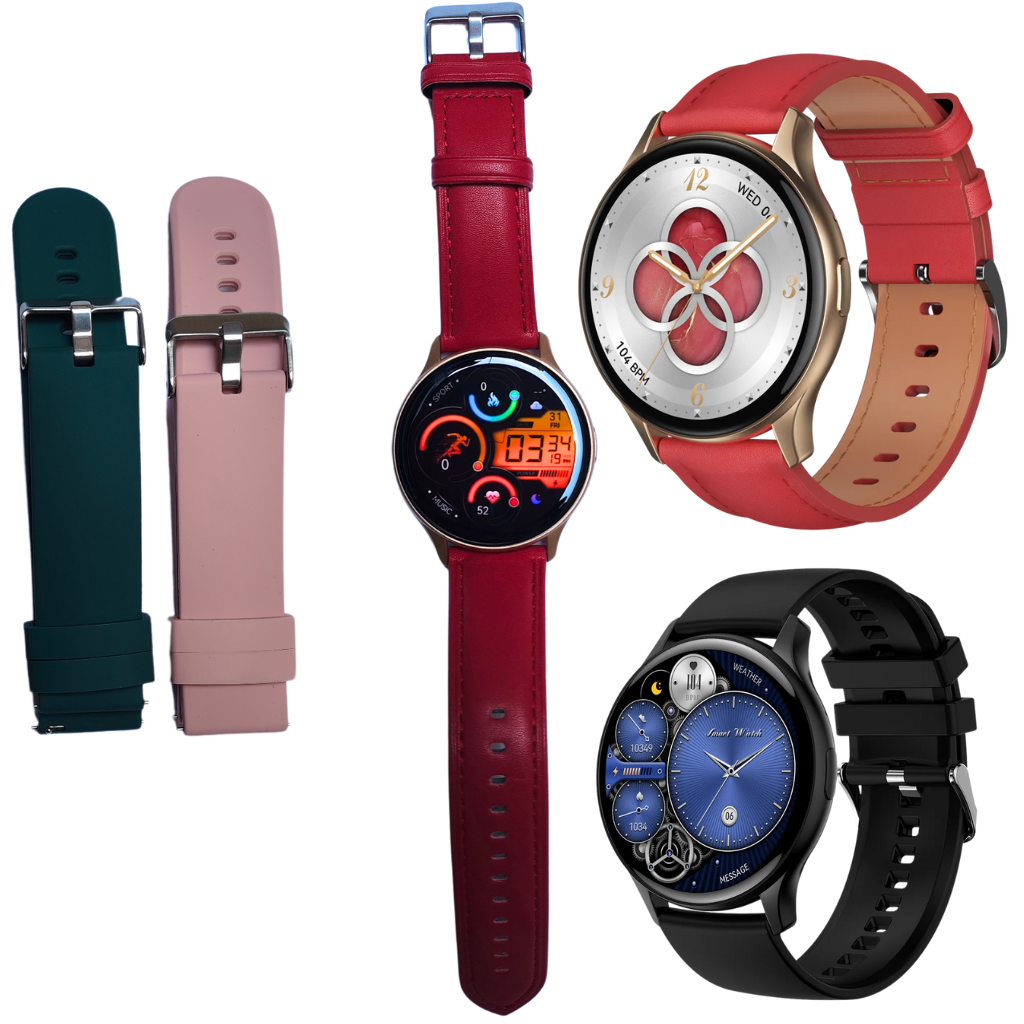 Smartwatch G-Tide R5: Responde Llamadas, Monitoreo de Salud, IP68, Más de 100 Modos Deportivos. CAJA DORADA