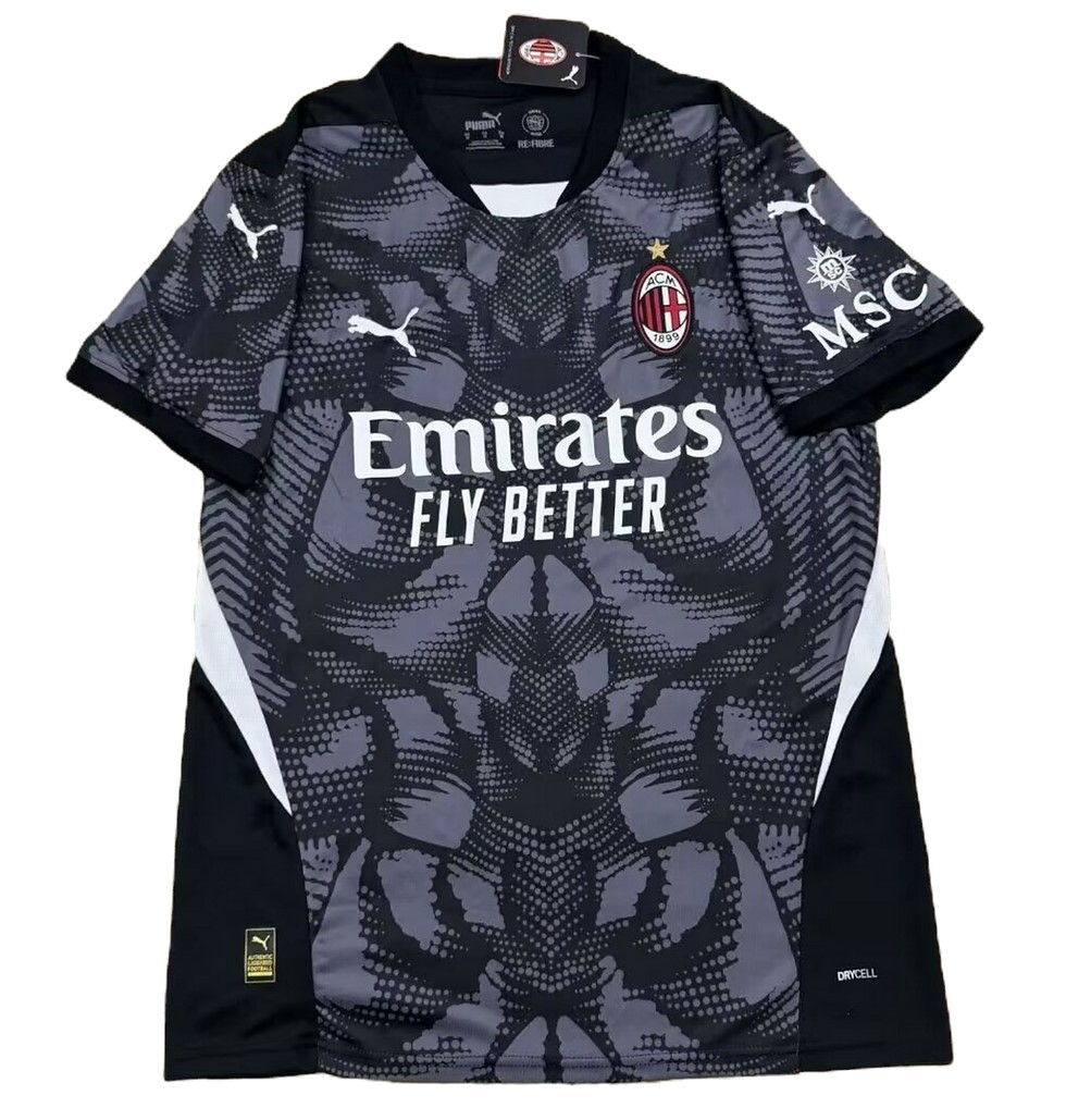 Nuevo! Jersey AC Milan 2024/2025 Portero Arquero Negro Talla XL