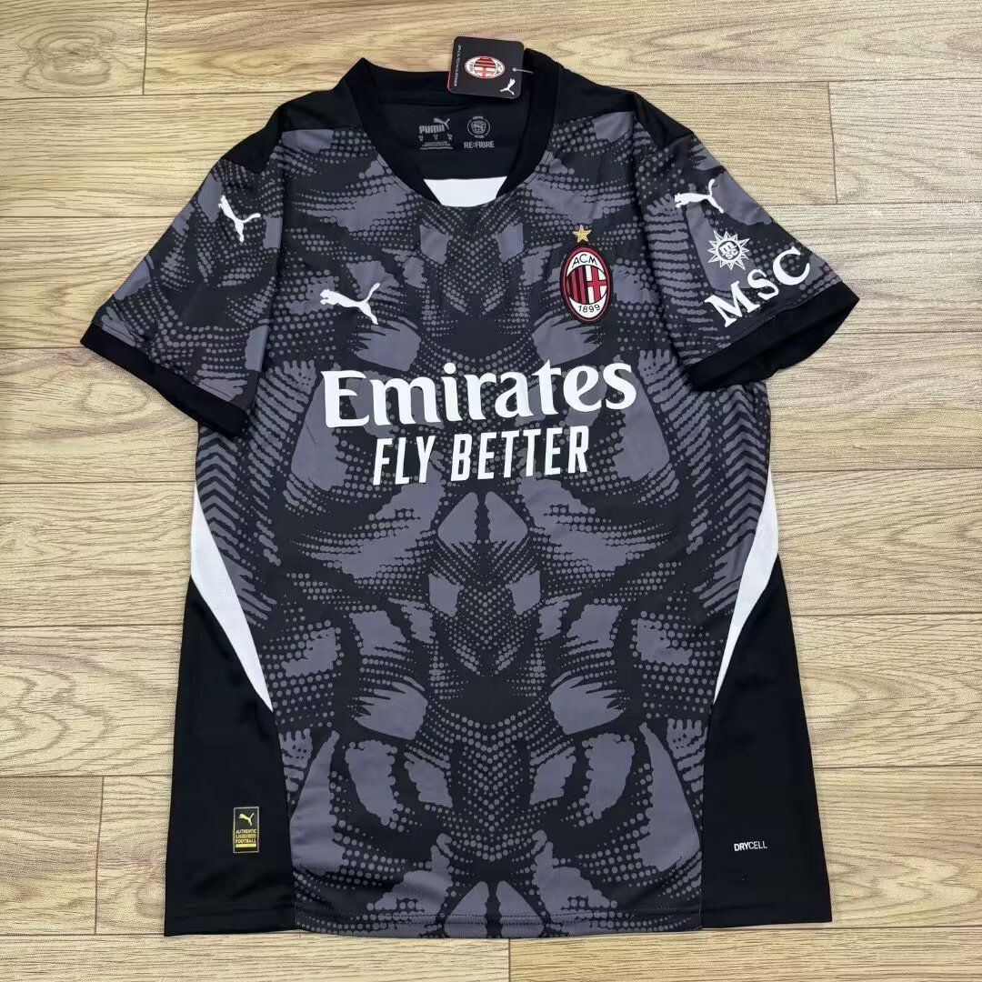 Nuevo! Jersey AC Milan 2024/2025 Portero Arquero Negro Talla XL