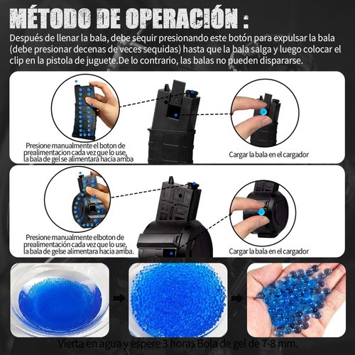 Pistola De Hidrogel M416 Lanzador Electrica Con Bolas Láser