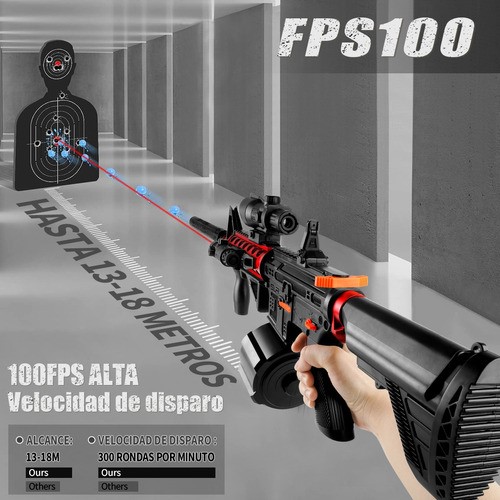 Pistola De Hidrogel M416 Lanzador Electrica Con Bolas Láser